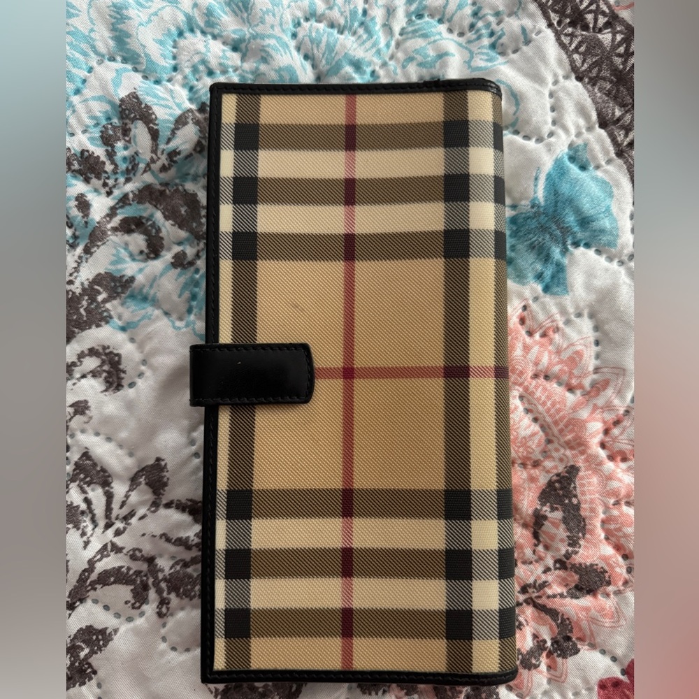 Burberry London Plaid long Wallet